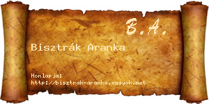 Bisztrák Aranka névjegykártya
